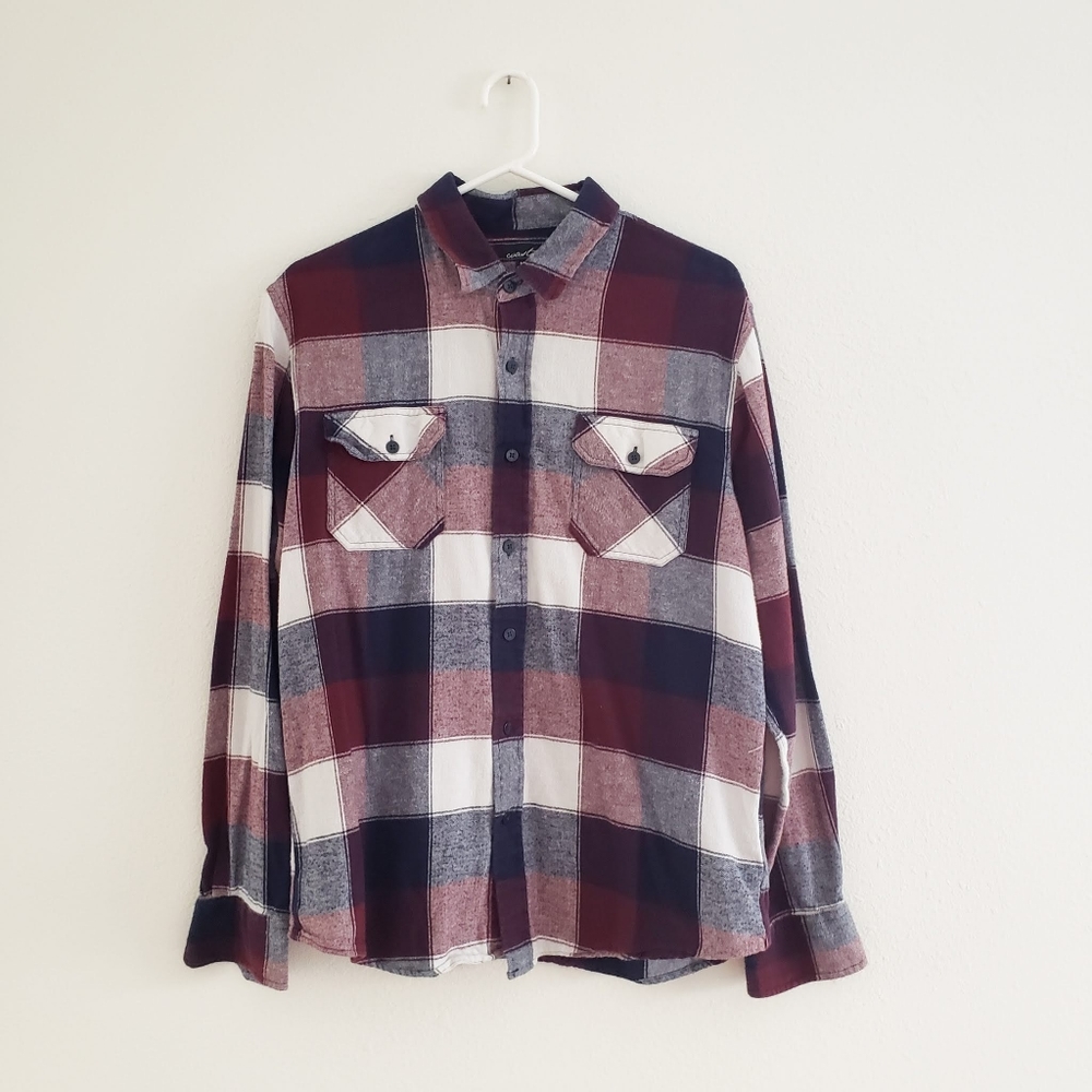 Plaid Long-sleeve Buttondown